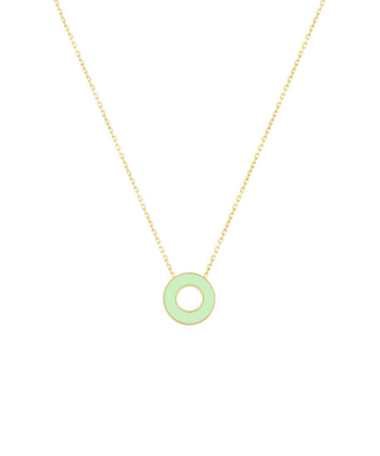 گردنبند لیندو دایره با میناکاری مینت درریس Doris کد P3436