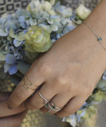 انگشتر تک نگین آفرینش سفید درریس Doris کد P2267