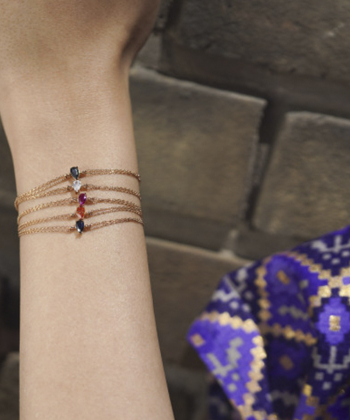 دستبند زنجیری کرانه رزگلد درریس Doris کد P2254