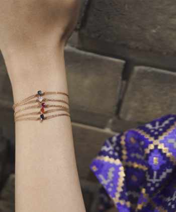 دستبند زنجیری چکامه رزگلد درریس Doris کد P2253