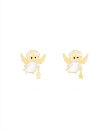 گوشواره فرشته نیکه با ستاره درخشان و فانوس سحرآمیز درریس Doris کد P2163