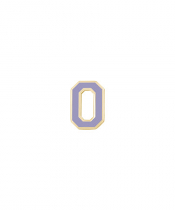 آویز میناکاری بنفش عدد 0 درریس Doris کد P2642