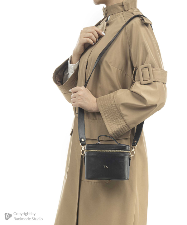 کراس بادی چرم طبیعی زنانه چرم مشهد Mashaad Leather مدل S0161