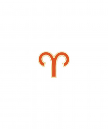 آویز میناکاری نارنجی فروردین درریس Doris کد P3026