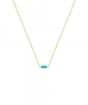 گردنبند زنجیری Mini Blue Cerulean Bella درریس Doris کد P3365