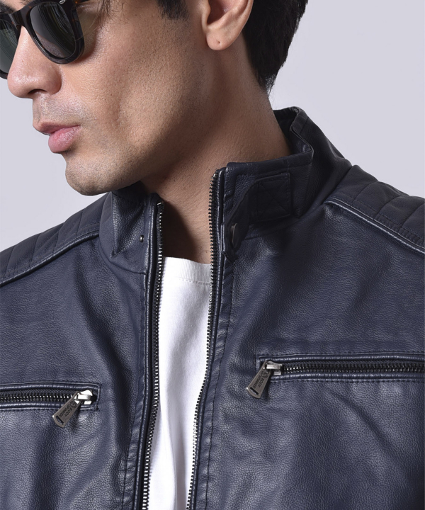 کت چرم مردانه بادی اسپینر Body Spinner کد 8811
