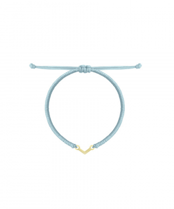 دستبند بافت آبی آسمانی کوهراه درریس Doris کد P3092