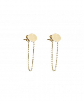 گوشواره دایره متصل به زنجیر درریس Doris کد P980