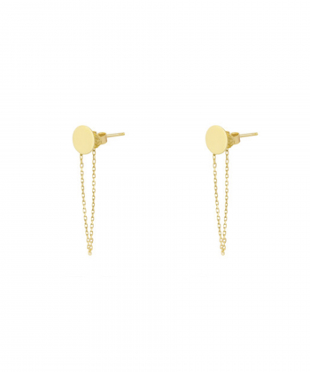 گوشواره دایره متصل به زنجیر درریس Doris کد P980