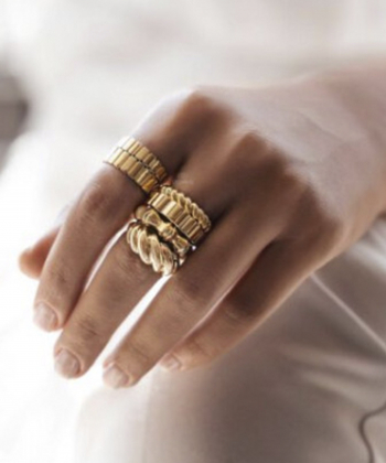 انگشتر آنیل راه راه باریک درریس Doris کد P983