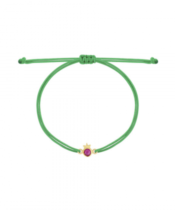دستبند انار مارکو با نخ سبز روشن درریس Doris کد P3061