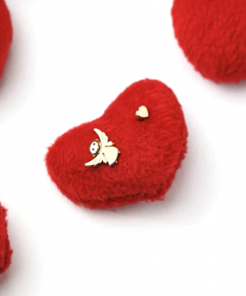 گوشواره میخی پوتو و قلب درریس Doris کد P3174