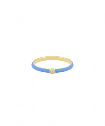 انگشتر Blue lady با نگین مربع درریس Doris کد P3037