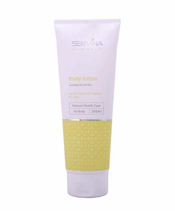 لوسیون بدن با رایحه یاس وحشی سروینا Servina مدل Body Lotion حجم 200 میلی لیتر