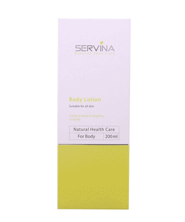 لوسیون بدن با رایحه یاس وحشی سروینا Servina مدل Body Lotion حجم 200 میلی لیتر