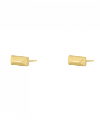 گوشواره میخی مستطیل چند وجهی سه بعدی درریس Doris کد P3335