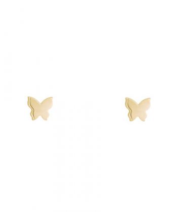 گوشواره پروانه میخی کوچک سه بعدی درریس Doris کد P3314