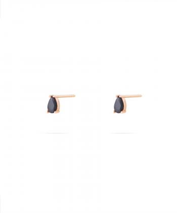 گوشواره میخی چکامه رزگلد درریس Doris کد P2228