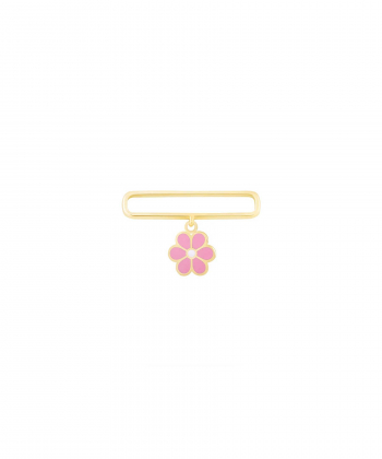 آویز Apple Watch گل بامبی با میناکاری صورتی درریس Doris کد P3837