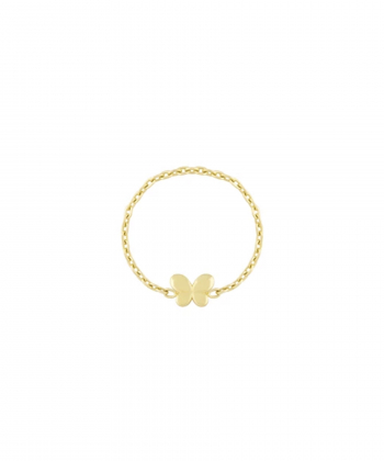 انگشتر زنجیری پروانه شیاردار درریس Doris کد P3657