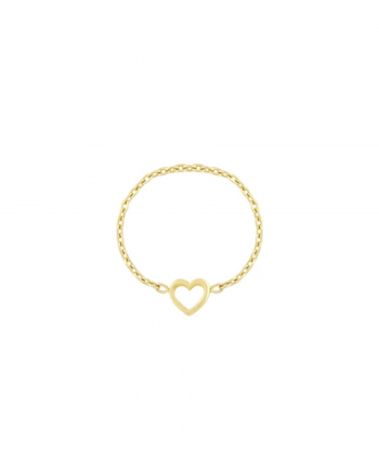 انگشتر زنجیری قلب توخالی درریس Doris کد P3663