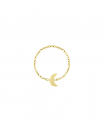 انگشتر زنجیری هلال ماه کالکشن حوض نقاشی درریس Doris کد P3674