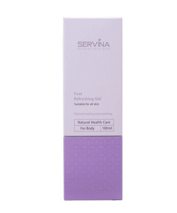 ژل طراوت دهنده پا سروینا Servina مدل Foot Refreshing حجم 100 میلی لیتر