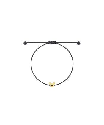 دستبند نخی مشکی میکی موس درریس Doris کد P4248