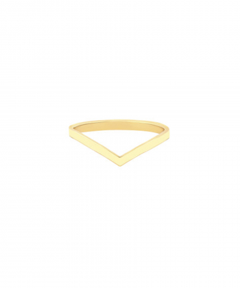 انگشتر لیندو جناقی با میناکاری لیمویی درریس Doris کد P3560