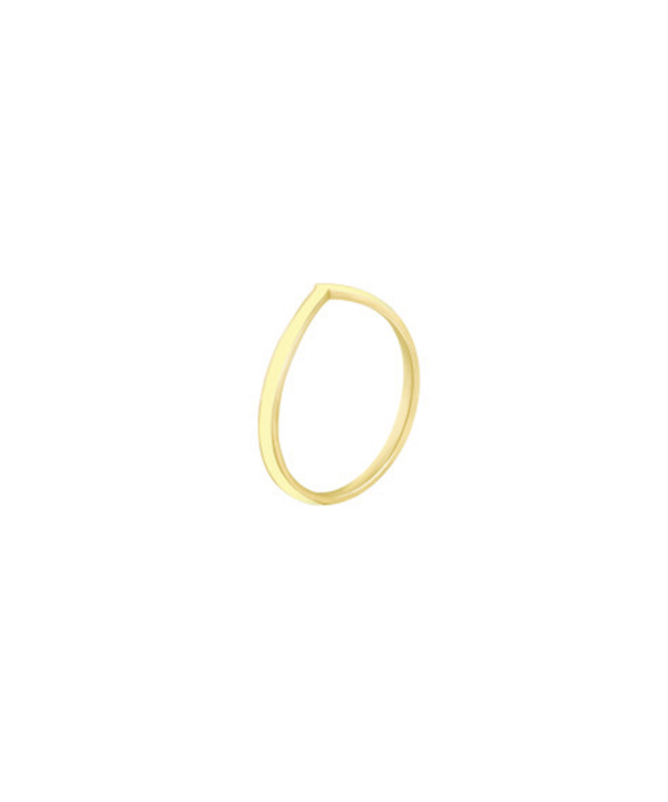 انگشتر لیندو جناقی با میناکاری لیمویی درریس Doris کد P3560