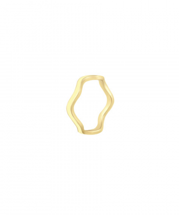 انگشتر لیندو زیگ زاگی با میناکاری لیمویی درریس Doris کد P3561