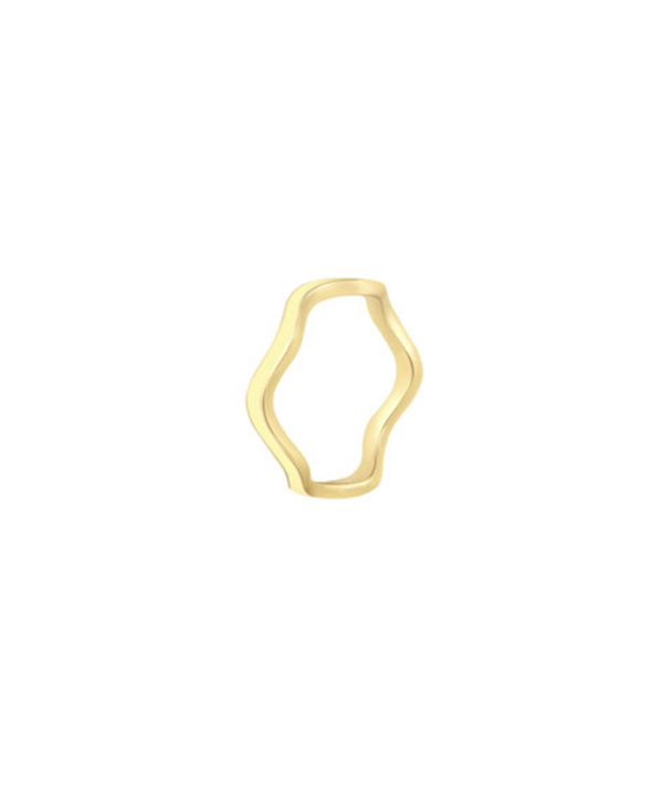 انگشتر لیندو زیگ زاگی با میناکاری لیمویی درریس Doris کد P3561