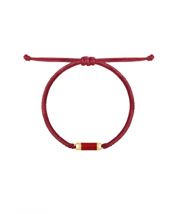 دستبند بافت قرمز تیره Mini Red Bella درریس Doris کد P3566