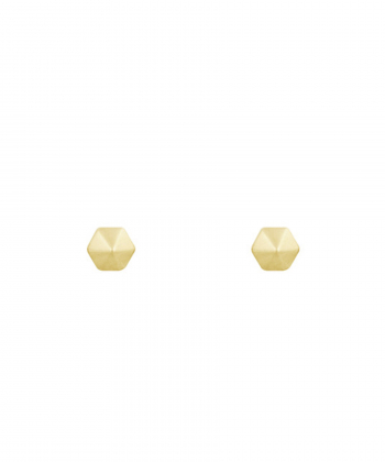 گوشواره میخی پینوش شش ضلعی سه بعدی درریس Doris کد P3591