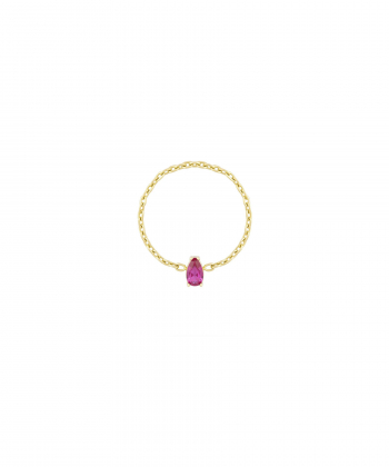 انگشتر زنجیری تک نگین دلبر درریس Doris کد P4283