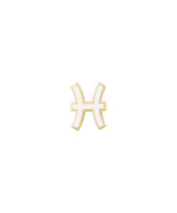 آویز میناکاری سفید اسفند درریس Doris کد P2762