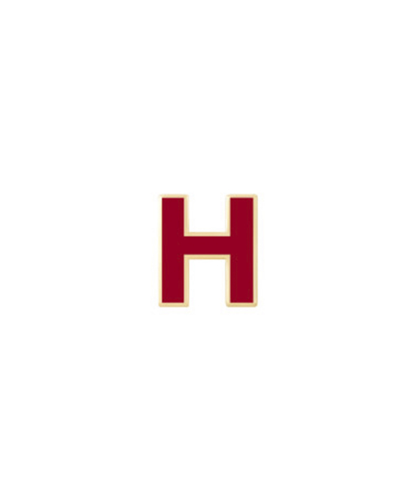 آویز میناکاری قرمز حرف H درریس Doris کد P2808