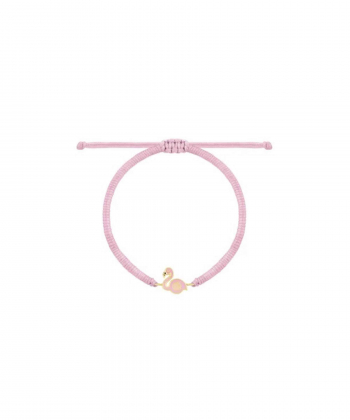 دستبند بافت صورتی روشن فلامینگو درریس Doris کد P4341