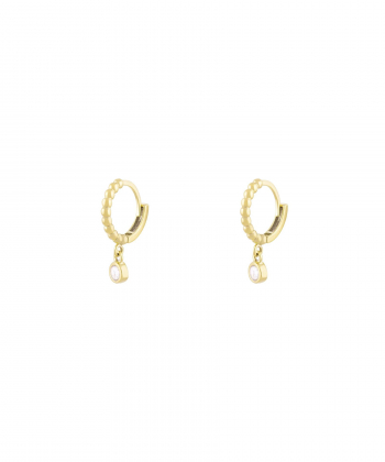 گوشواره گوارسه روکو تک نگین درریس Doris کد P4408