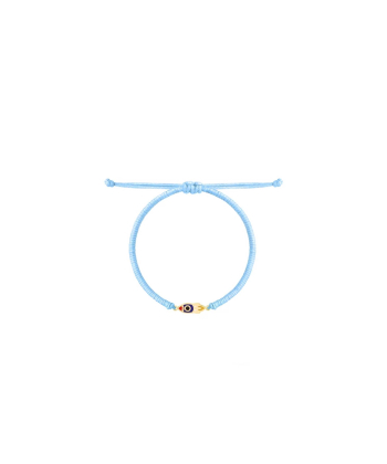 دستبند بافت آبی آسمانی موشک با میناکاری آبی درریس Doris کد P3958