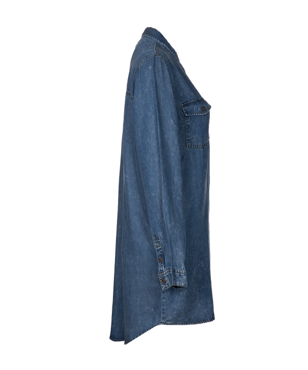 مانتو جین زنانه دکمه‌دار جوتی جینز Jooti Jeans
