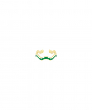 ایرکاف لیندو زیگزاگی با میناکاری سبز درریس Doris کد P3969