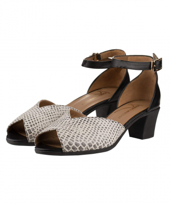 صندل زنانه جلوباز چرم مارال چرم Maral Leather مدل 1008