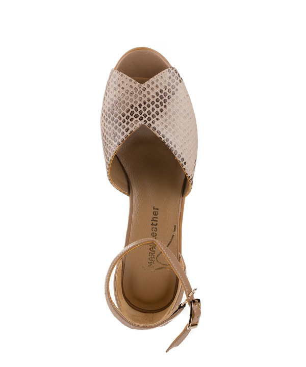 کفش زنانه جلوباز چرم مارال چرم Maral Leather مدل 1008