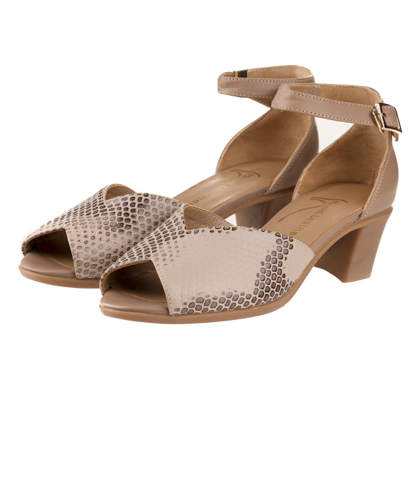 کفش زنانه جلوباز چرم مارال چرم Maral Leather مدل 1008