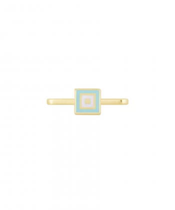 آویز Apple Watch مربع وینک متصل با میناکاری آبی آکوا درریس Doris کد P4200