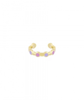 ایرکاف شب تاب با میناکاری صورتی و یاسی درریس Doris کد P4209