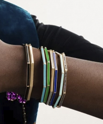 بنگل بیضی با نگین آبی فیروزه ای درریس Doris کد P4105