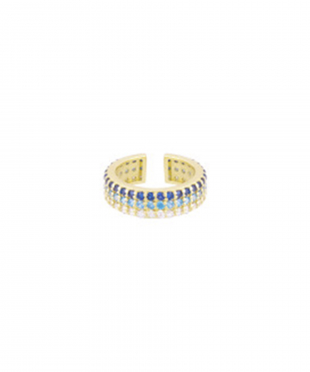 ایرکاف فیبه سه رج با نگین های آسمانی درریس Doris کد P4143