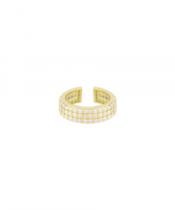 ایرکاف فیبه سه رج با نگین سفید درریس Doris کد P4141